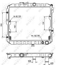 NRF 506550 - RADIADOR MITSUBISHI COLT 84- METALICO
