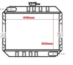 NRF 507363 - RADIADOR FORD CAPRI/CORTINA/TAUNUS-METALICO