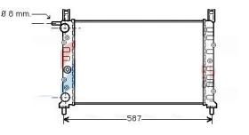 NRF 507920 - RADIADOR FIAT UNO - METALICO
