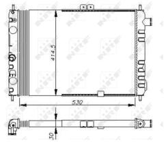 NRF 58670 - RADIADOR OPEL ASCONA 1.6