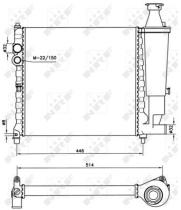 NRF 58837 - RADIADOR PEUGEOT 309 85-