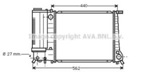 AVA QUALITY BW2081 - RADIADOR BMW E30