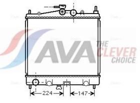 AVA QUALITY DNA2210 - RADIADOR NISSAN MICRA K12