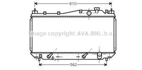 AVA QUALITY HD2114 - RADIADOR HONDA CIVIC VII A/T