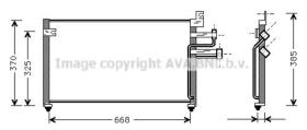 AVA QUALITY HY5070 - CONDENSADOR HYUNDAI SANTAMO