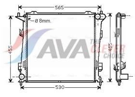 AVA QUALITY KA2098 - RADIADOR  KIA CEE"D 1.6 CRDIPF 11/06-
