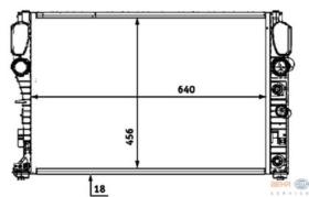 BEHR HELLA SERVICE 8MK376718021 - RAD. MB E-CL. (W211)