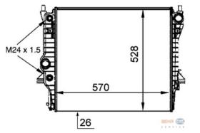 BEHR HELLA SERVICE 8MK376764361 - RADIADOR JAGUAR S-TYPE
