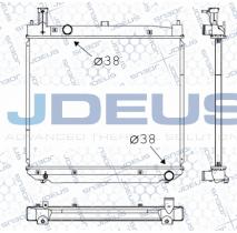 JDEUS 028M16 - RADIADOR TOYOTA HIACE IV 2.5D