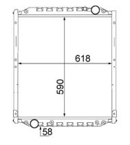 MAHLE CR1552000S - RADIADOR MAN L2000 590X618X50 PL/AL