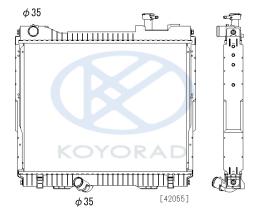 KOYO PL023261 - RADIADOR NISSAN CABSTAR 06- /  RENAULT MAXITY.