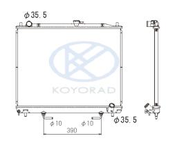 KOYO PL032072R - RAD. MITSUBISHI MONTERO IV 4wd 3.2 DiD Aut 08/99-