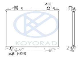 KOYO PL062893T - RADIADOR MAZDA B2500 / FORD RANGER