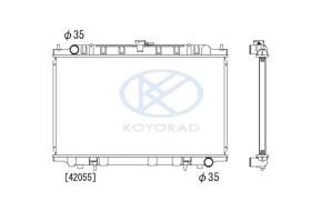 KOYO PL020403 - RAD. NISSAN Maxima QX * 2.0i man. 09/84-