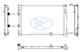 KOYO PL022177 - RADIADOR NISSAN QASHQAI 2.0 DCI