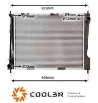 R.D. RT141 - RADIADOR RENAULT CLIO III / MODUS ( 1.5DCI - 1.2 )