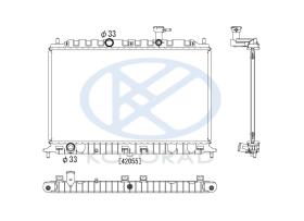 KOYO PL822456 - RAD. KIA Rio 1.4 i / 1.6 i Man. 03/05-.
