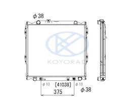 KOYO PL010655T - RAD. TOYOTA LANDCRUISER 3.0 TD. AUT. '97-