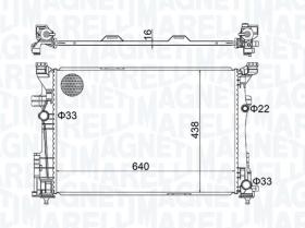 MAGNETI MARELLI BM1586 - RADIADOR MERCEDES W176/W245