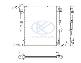 KOYO PL033320 - RADIADOR MITSUBISHI L200 15>