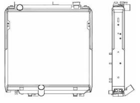 R.D. TO213 - RADIADOR TOYOTA DYNA 100/150- PL/AL