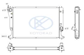 KOYO PL012118 - RAD. TOYOTA  Corolla Verso 2.2 D 130kw 09/05-