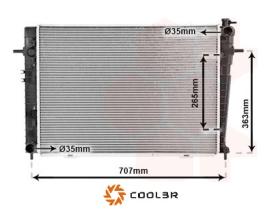 R.D. 1040470811 - RADIADOR HYUNDAI TUCSON 2.0 CRDi