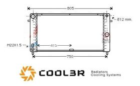 R.D. OP045 - RADIADOR OPEL CORSA A 1.5TD (87-)