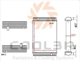 R.D. 1452050 - RADIADOR VOLVO EXCAVATOR L120E