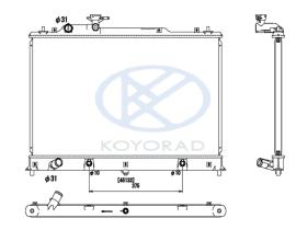KOYO PL061987 - RAD. MAZDA CX7 2.3 I  AUT. 02/06-