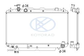 KOYO PL010982 - RADIADOR TOYOTA RAV4 II `00-