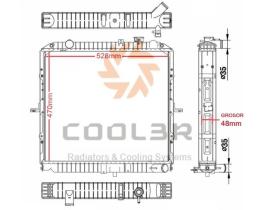 R.D. 1423128 - RADIADOR KIA K2500-FRONTIER 2.5D PL/AL