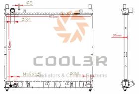 R.D. 1445015 - RAD. SSANG YONG REXTON II (GAB_) 2.9 TD (02-09)