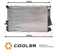R.D. AI319 - RADIADOR AUDI 100 2.8  90-94 A/T