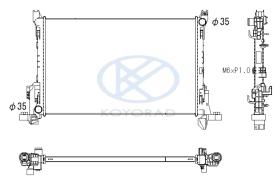 KOYO PL513698 - RADIADOR RENAULT TRAFFIC III/FIAT/OPEL