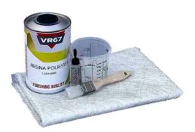 PRODUCTOS DISANFE 12340001L1 - KIT RESINA POLIESTER 1KG
