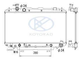 KOYO PL010984 - RADIADOR TOYOTA RAV4 II VVTI A/T