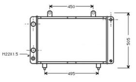 R.D. FT035 - RADIADOR FIAT DUCATO/CITROEN 1.9D-2.5D