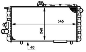 R.D. AR701 - RADIADOR ALFA ROMEO 33