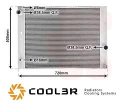 R.D. BW724 - RADIADOR BMW E65-E60
