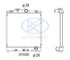 KOYO PL080541T - RADIADOR HONDA CIVIC -91