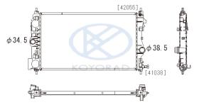 KOYO PL462706 - RADIADOR OPEL ASTRA J CDTI `09