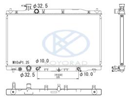 KOYO PL082603 - RADIADOR HONDA CRV A/T `07-