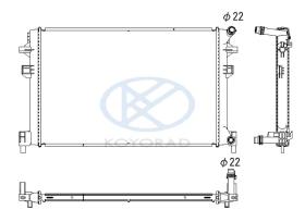 KOYO PL453349 - RADIADOR VW GOLF VII-SEAT