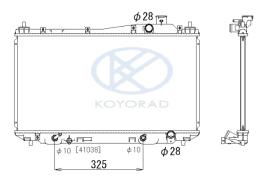 KOYO PL081168 - RADIADOR HONDA CIVIC VII A/T