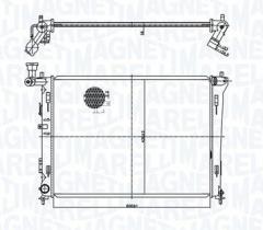MAGNETI MARELLI BM1681 - RADIADOR MOTOR HYUNDAI ELANTRA