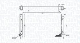 MAGNETI MARELLI BM1875 - RADIADOR VW GOLF II GTI 8V