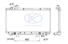 KOYO PL010402 - RADIADOR TOYOTA RAV 4 A/T
