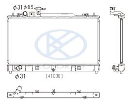 KOYO PL062694 - RADIADOR MAZDA 6