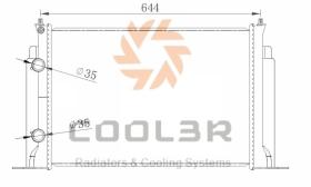 R.D. FT609 - RADIADOR FIAT STILO